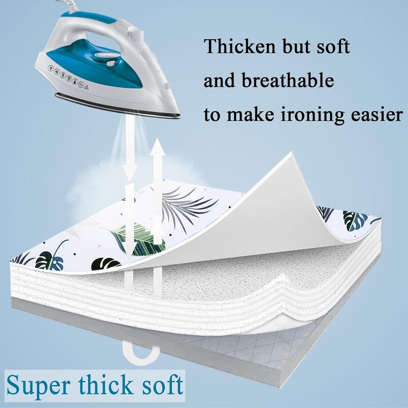 MZXcuin Small Ironing Board Cover Scorch Resistant, Table top Ironing Cover with Padding Heat Reflective Heavy Duty Pad… - Image 3